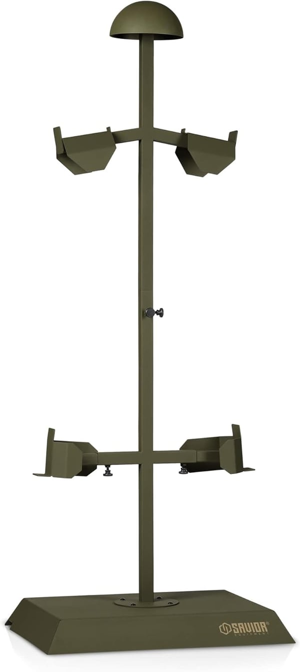 SAVIOR EQUIPMENT Helmet.Armor.Belt Stand Up Display Rack OD Green