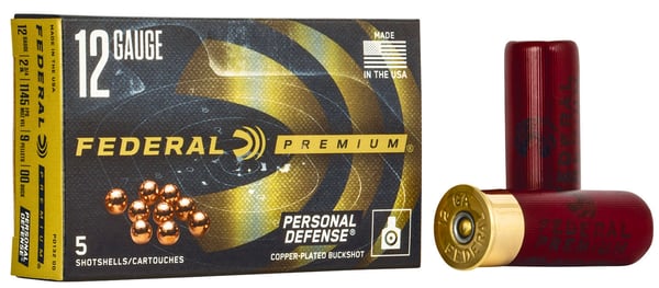 Federal Premium Personal Defense 12-gauge 00 buckshot