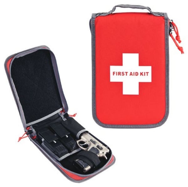 GPS First Aid Kit Medium with Pistol Storage Red