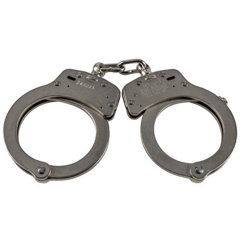 SMITH & WESSON Mdl 100 Handcuffs Nickel for sale at KYGUNCO.