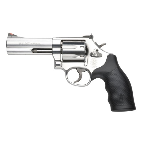 SMITH & WESSON 686 4" 7rd Revolver - Stainless / Rubber Grips for sale at KYGUNCO.