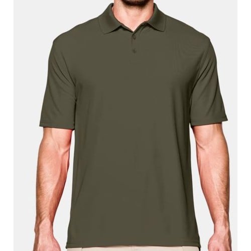 UNDER ARMOUR Tactical Range Men's Polo Marine od green for sale at KYGUNCO.