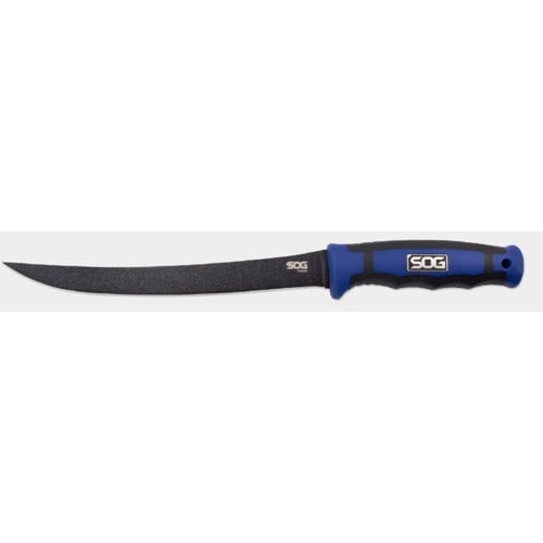 SOG FILLET KNIFE (7.5IN)- BLACK NON-STICK for sale at KYGUNCO.