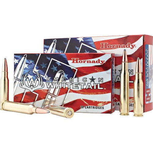 HORNADY American Whitetail 30-06 Springfield 180gr Interlock Brass Rifle Ammunition | 20 Rounds for sale at KYGUNCO.
