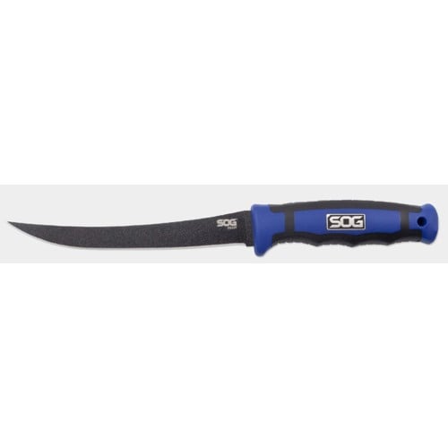 SOG FILLET KNIFE (6IN)- BLACK NON-STICK for sale at KYGUNCO.