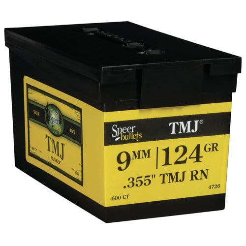 SPEER AMMO Reloading Bullets TMJ RN 9mm 124 Grain 600rd for sale at KYGUNCO.