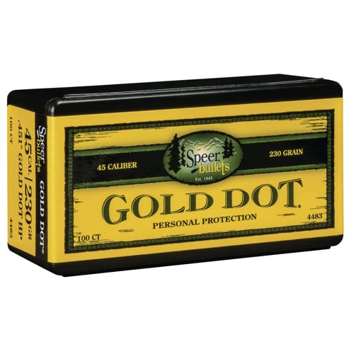 SPEER AMMO Reloading Bullets Gold Dot 45 Caliber 230 Grain 50rd for sale at KYGUNCO.