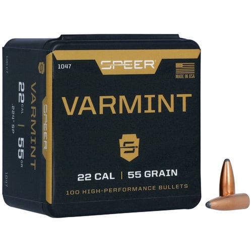 SPEER AMMO Reloading Bullets SPTZ 22 Caliber 55 Grain 100rd for sale at KYGUNCO.