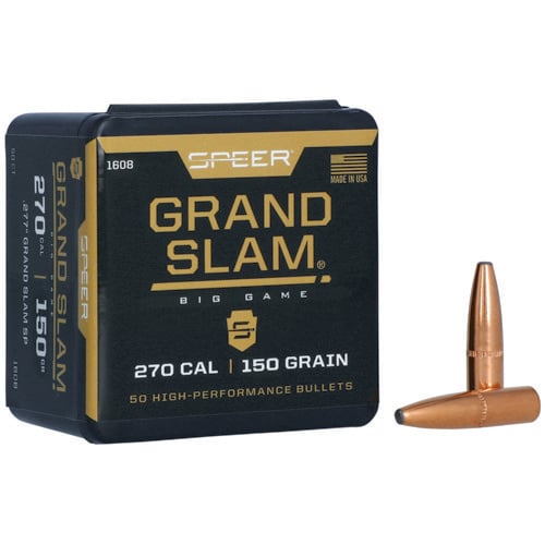 SPEER AMMO Reloading Bullets Grandsl 270 Caliber 150 Grain 50rd for sale at KYGUNCO.