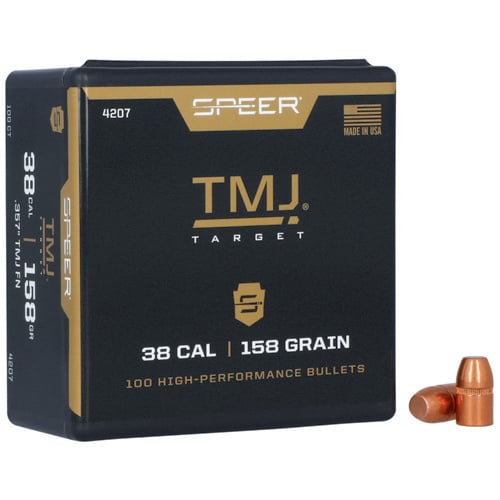 SPEER AMMO Reloading Bullets TMJ FN 38 Caliber 158 Grain 100rd for sale at KYGUNCO.