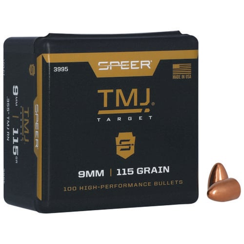 SPEER AMMO Reloading Bullets TMJ RN Bull 9mm 115 Grain 100rd for sale at KYGUNCO.