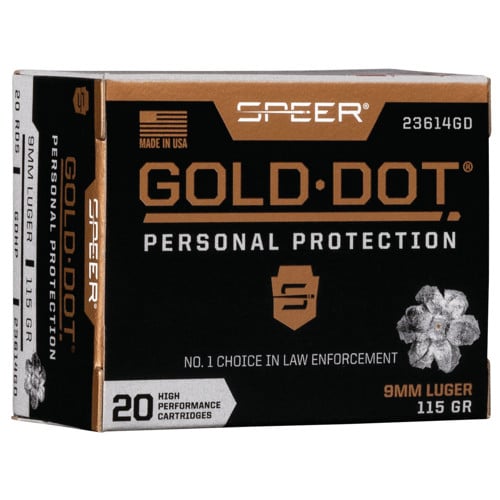 SPEER AMMO 9mm Luger 115Gr Gold Dot HP 2