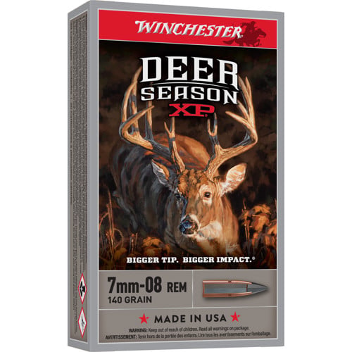 WINCHESTER Deer Season XP 7mm-08 Rem 140gr Extreme Point Rifle Ammunition | 20 Rounds for sale at KYGUNCO.