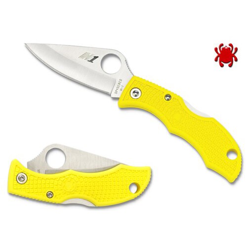 SPYDERCO Ladybug 3 Salt Lightweight Yellow H1 Plain Edge for sale at KYGUNCO.