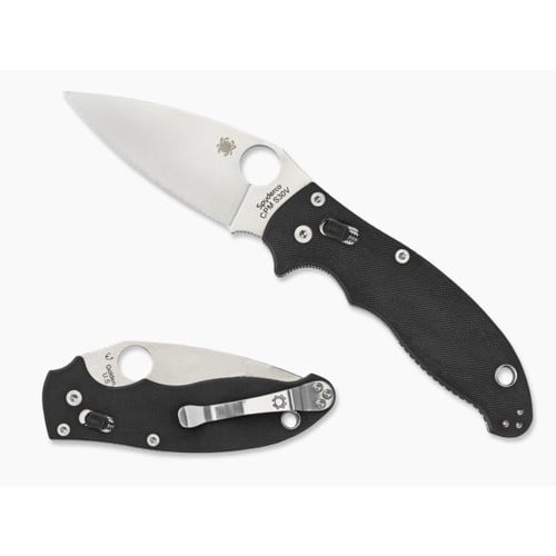 SPYDERCO Manix 2 G-10 Black Plain Edge for sale at KYGUNCO.