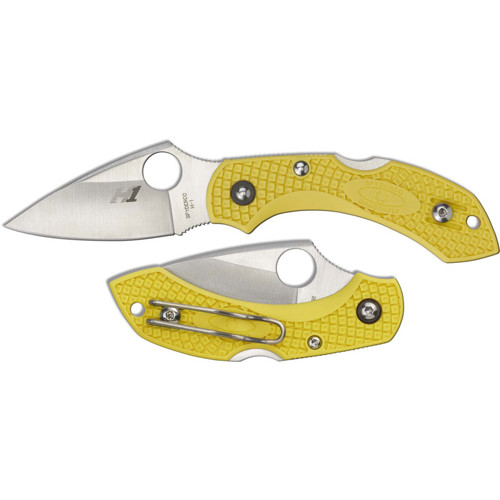 SPYDERCO Dragonfly 2 Salt Lightweight Yellow H1 Plain Edge for sale at KYGUNCO.