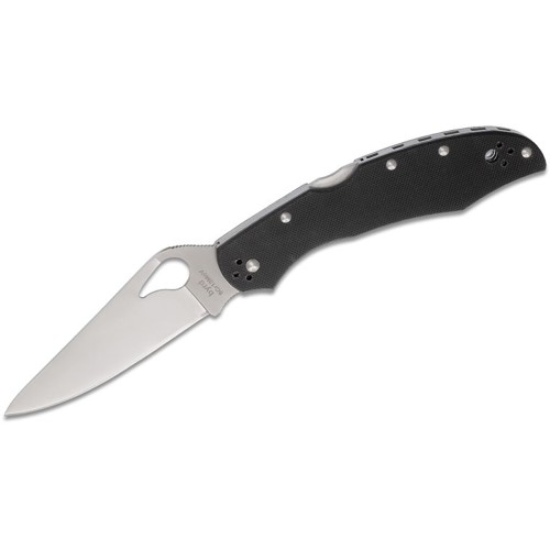 SPYDERCO Byrd Cara Cara 2 Folding Knife 3.75" Flat-Ground Blade w/ Black G10 Handles for sale at KYGUNCO.