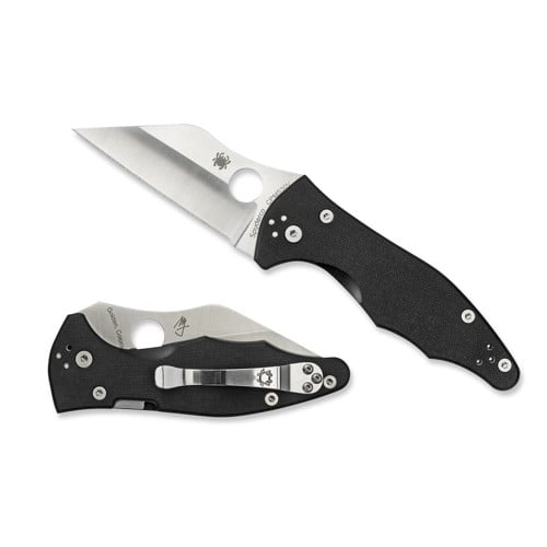 SPYDERCO Yojimbo 2 G-10 Black Plain Edge for sale at KYGUNCO.