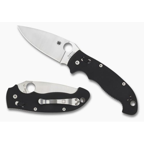 SPYDERCO Manix 2 XL G-10 Black Plain Edge for sale at KYGUNCO.