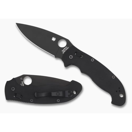 SPYDERCO Manix 2 XL G-10 Black Black Blade Plain Edge for sale at KYGUNCO.