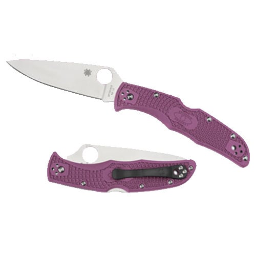 SPYDERCO Endura 4 Lightweight Purple Flat Ground Plain Edge for sale at KYGUNCO.