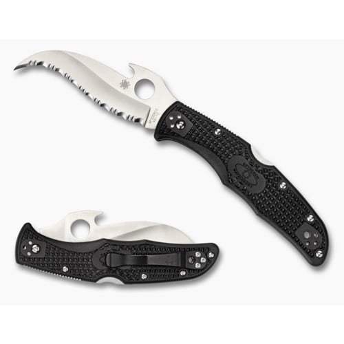SPYDERCO Matriarch 2 Lightweight Blk Emerson Open Serr Edge for sale at KYGUNCO.