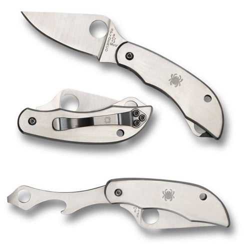 SPYDERCO ClipiTool SS Bottle Opener/Screwdriver Plain Edge for sale at KYGUNCO.