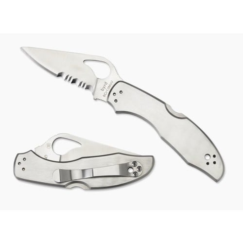 SPYDERCO Meadowlark 2 Stainless Partially Serrated Edge for sale at KYGUNCO.