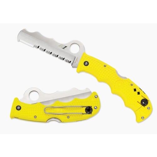 SPYDERCO Assist Salt Ltwt Ylw H1 Carbide Tip Part Serr Edge for sale at KYGUNCO.