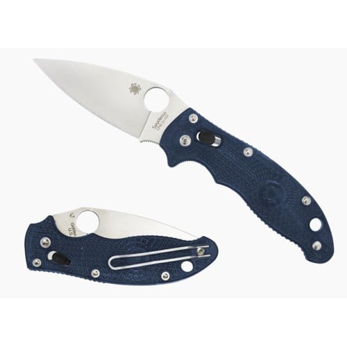 SPYDERCO Manix 2 Lightweight Dark Blue CPM S110V Plain Edge for sale at KYGUNCO.