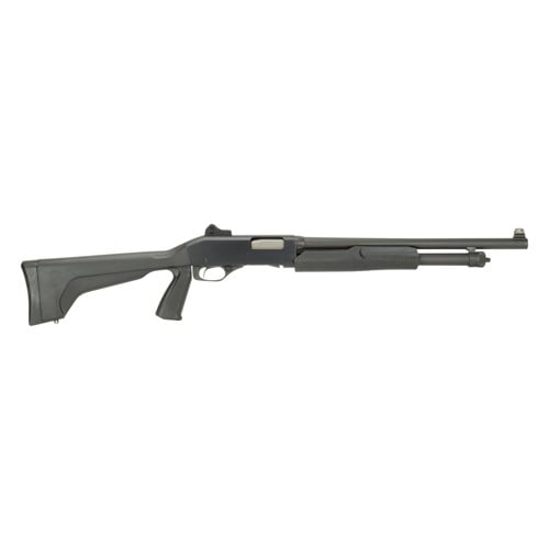 STEVENS 320 Security 12 Gauge 3" 18.5" 5rd Pump Shotgun w/ Ghost Ring Sight & Pistol Grip - Black for sale at KYGUNCO.