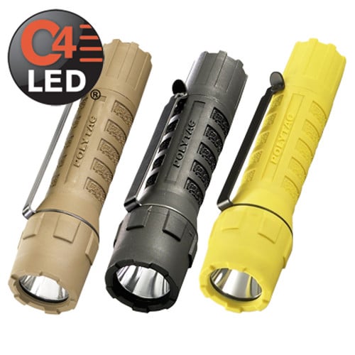 STREAMLIGHT PolyTac - with lithium batteries - Yellow for sale at KYGUNCO.