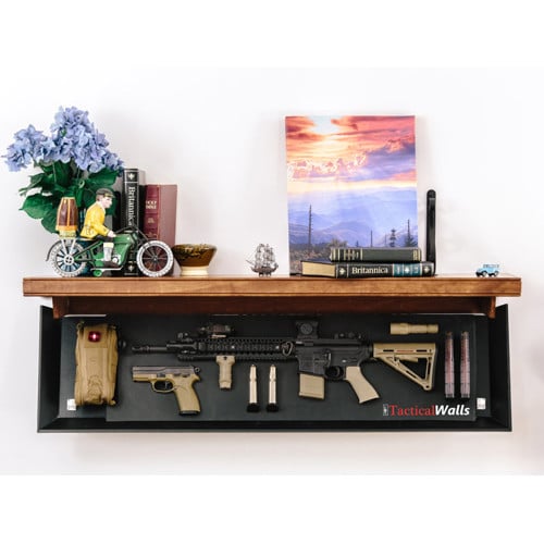 TACTICAL WALLS Rifle Length Shelf Cherry for sale at KYGUNCO.