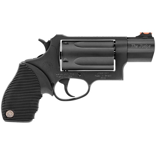 TAURUS Judge Public Defender 45 LC / 410 Gauge 2" 5rd Revolver w/ Fiber Optic Sights | Black for sale at KYGUNCO.