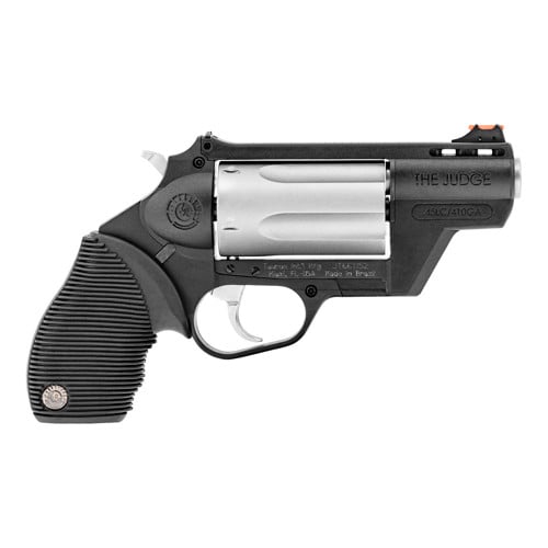 TAURUS Judge Public Defender Poly 410 Gauge / 45 LC 2" 5rd Revolver - Two-Tone / Rubber Grips for sale at KYGUNCO.
