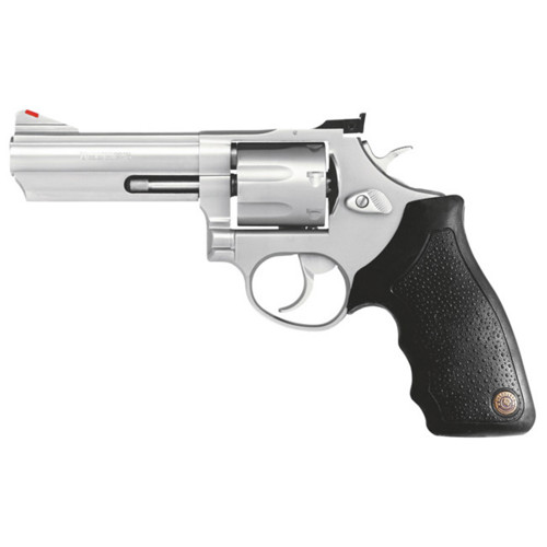 TAURUS 66 357 Mag 4" 7rd Revolver w/ Adjustable Sights - Stainless / Rubber Grips