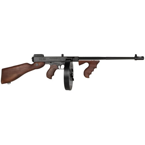 THOMPSON 1927A-1 Deluxe Lightweight (Tommy Gun) 45ACP 16.5" 100rd (Drum) Semi-Auto Rifle - Walnut