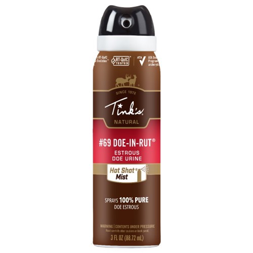 TINKS #69 Doe-In-Rut Hot Shot Mist - 3oz for sale at KYGUNCO.
