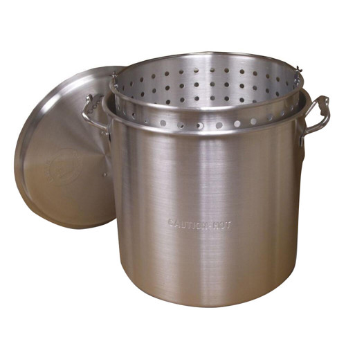 KING KOOKER 80 Qt. Aluminum Pot w/ Basket & Lid for sale at KYGUNCO.