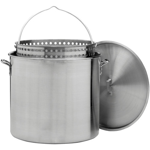 KING KOOKER 120 Qt. Aluminum Pot w/ Basket & Lid for sale at KYGUNCO.