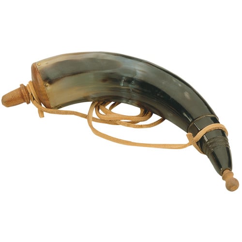 TRADITIONS AUTHENTIC POWDER HORN W/LEATHE for sale at KYGUNCO.
