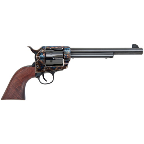 TRADITIONS 1873 45 Colt (LC) 7.50" 6rd Single Action Revolver - Black Color Case Hardened for sale at KYGUNCO.