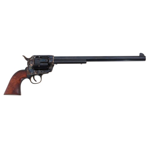 TRADITIONS 1873 Buntline 45 Colt (LC) 12" 6rd Single Action Revolver - Black / Color Case Hardened for sale at KYGUNCO.