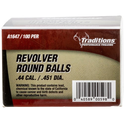 TRADITIONS REV RD BALL-BULK PK 140/44/100 for sale at KYGUNCO.