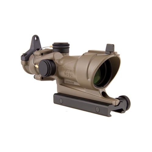 TRIJICON ACOG 4x32 Tritium Only Center Illum Amber .223 FDE for sale at KYGUNCO.