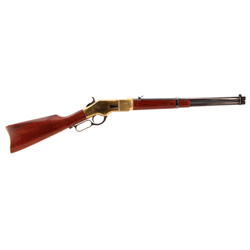 UBERTI 1866 Yellowboy Carbine 38 Special 19" 10rd Lever Action Rifle - Brass / Blue / Walnut for sale at KYGUNCO.