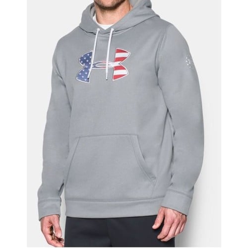UNDER ARMOUR Freedom Storm Hoodie True Heather Gray for sale at KYGUNCO.