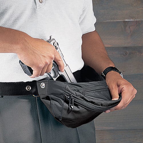 UNCLE MIKE'S FANNY PACK Holster GUNRUNNER BLK for sale at KYGUNCO.