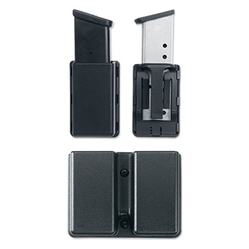 UNCLE MIKE'S Single Mag Case Kydex Blk Dbl Stack 9mm-45 Caliber for sale at KYGUNCO.