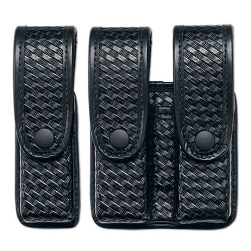 UNCLE MIKE'S Divided Double Mag Case Mirage BW Black for sale at KYGUNCO.